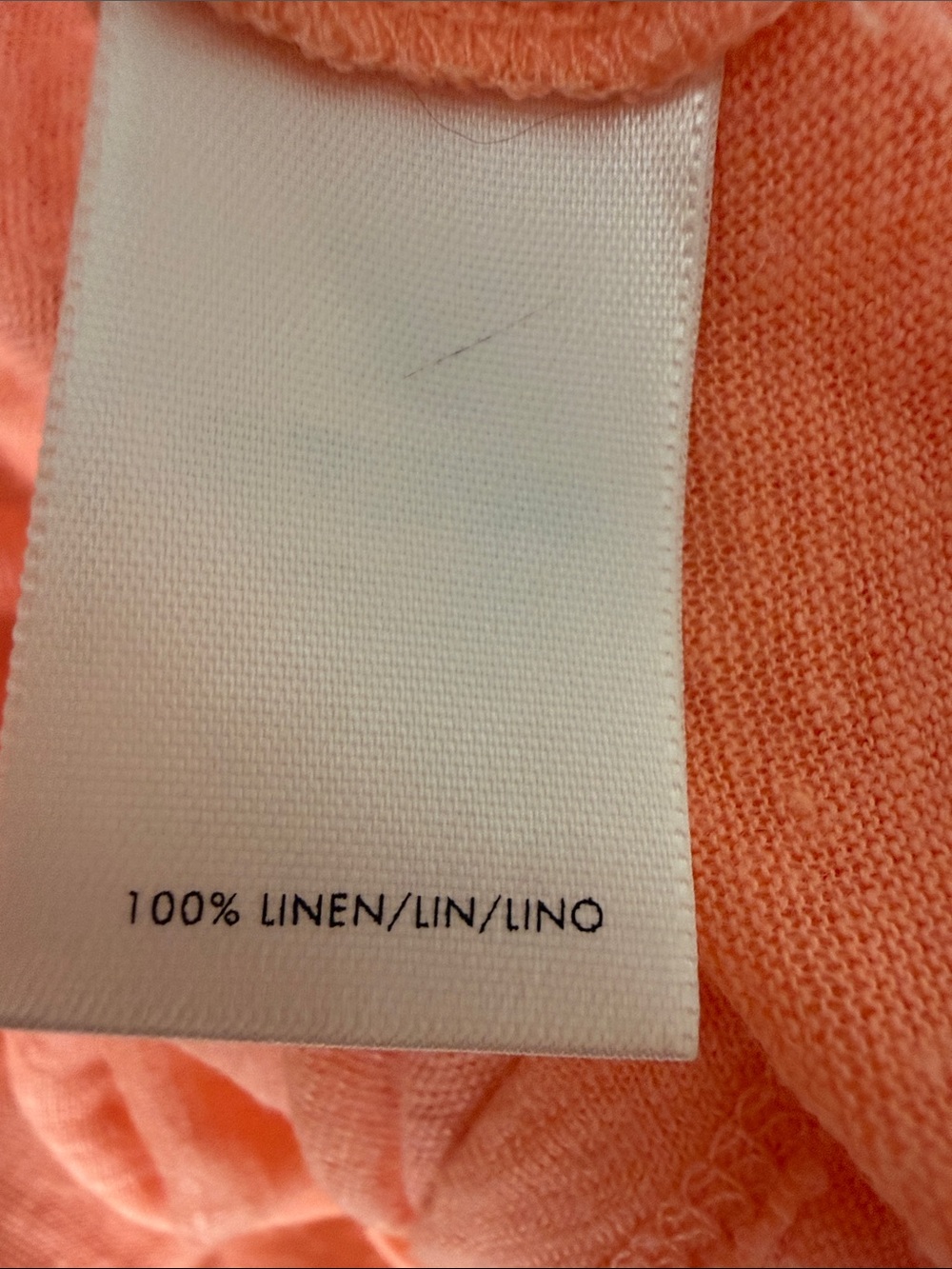 Ann Taylor Scoop Neck LinenTank - Coral Orange - Picture 4 of 4